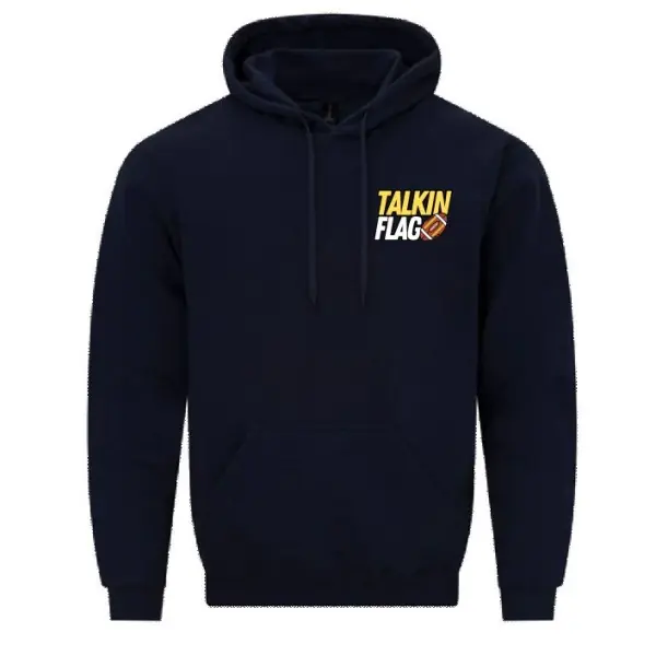 Talkin Flag - Embroidered Classic Cotton Hoodie