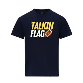 Talkin Flag - Printed Classic Cotton T-Shirt