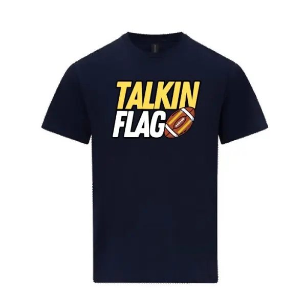 Talkin Flag - Printed Classic Cotton T-Shirt
