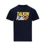 Talkin Flag - Printed Classic Cotton T-Shirt