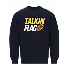 Talkin Flag - Printed Classic Cotton Sweatshirt
