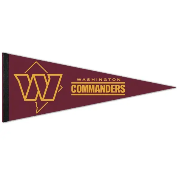 Washington Commanders Bandera Premium Enrollable de 12" x 30"