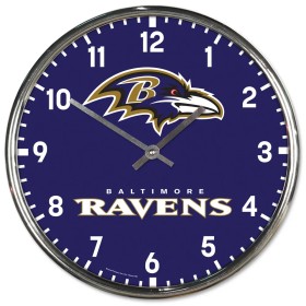 Horloge Chrome Baltimore Ravens