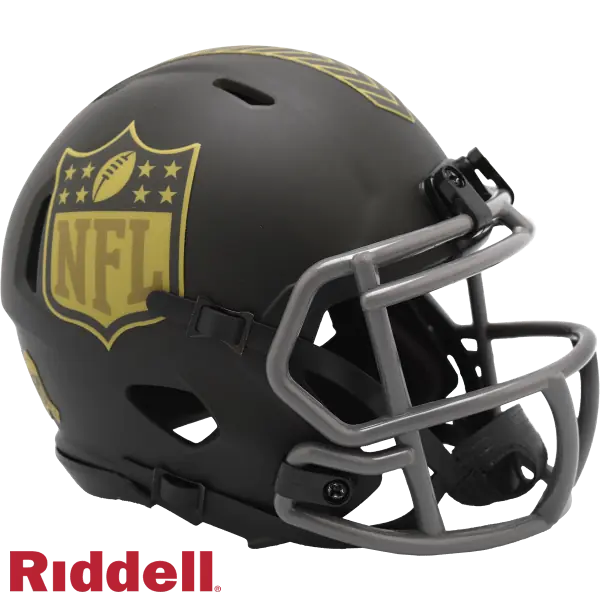 NFL 2025 Salute to Service Speed Mini Helmets NFL Shield