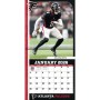 Calendrier mural Atlanta Falcons 12 "x12" 2026 Page du joueur