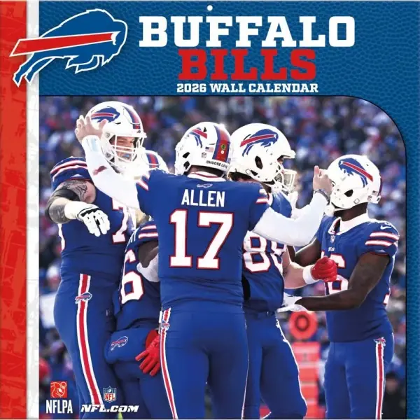 Buffalo Bills 12" x 12" 2026 Calendario da parete anteriore