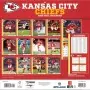 Calendario da parete 2026 Kansas City Chiefs 12" x 12" retro