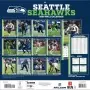 Seattle Seahawks 12" x 12" 2026 Calendario de Pared Atrás