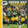 Calendario da parete 2026 Green Bay Packers 12" x 12" fronte