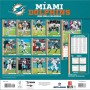 Miami Dolphins 12" x 12" 2026 Calendario de Pared Atrás