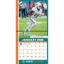Miami Dolphins 12" x 12" 2026 Wandkalender Spieler Seite