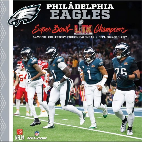 Philadelphia Eagles 12" x 12" 2026 Wall Calendar Front