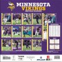 Minnesota Vikings 12" x 12" 2026 Wall Calendar Back