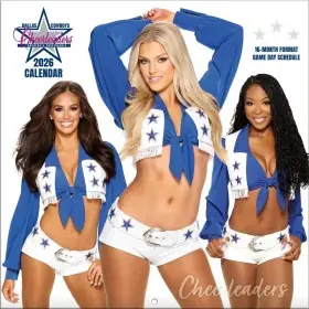 Dallas Cowboys Cheerleader 12" x 12" 2026 Wandkalender Vorderseite