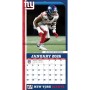 New York Giants 12" x 12" 2026 Calendrier mural Player Page