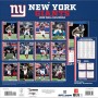 New York Giants 12" x 12" 2026 vægkalender BAck