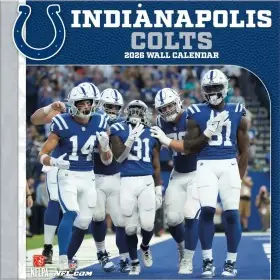 Indianapolis Colts 12" x 12" 2026 Wall Calendar Front
