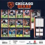 Chicago Bears 12" x 12" 2026 väggkalender baksida