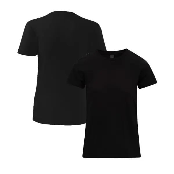 Essential - Stick Logo w Back Print Classic Cotton Womens T-Shirt