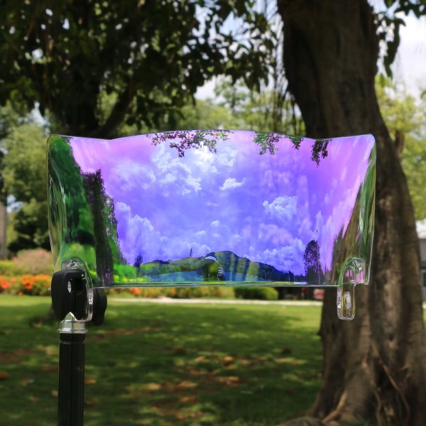 Visera púrpura transparente Pro Football