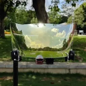 Visiera Pro Football trasparente oro