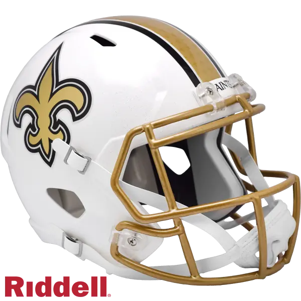 New Orleans Saints 2025 On Filed Alternate Speed Replica Helmet Side