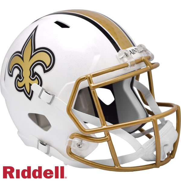 New Orleans Saints 2025 On Filed Alternate Speed Replica Hjälm Sida