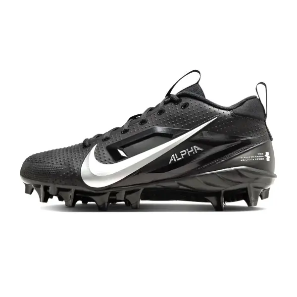 Nike Alpha Menace 4 Varsity Football Cleats Black Side