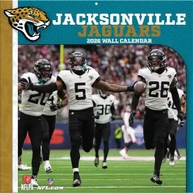 Jacksonville Jaguars 12" x 12" 2026 Wall Calendar Front