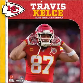 Travis Kelce 12" x 12" 2026 Wall Calendar - Front