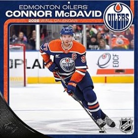 Connor McDavid Edmonton Oilers 12" x 12" 2026 Wall Calendar