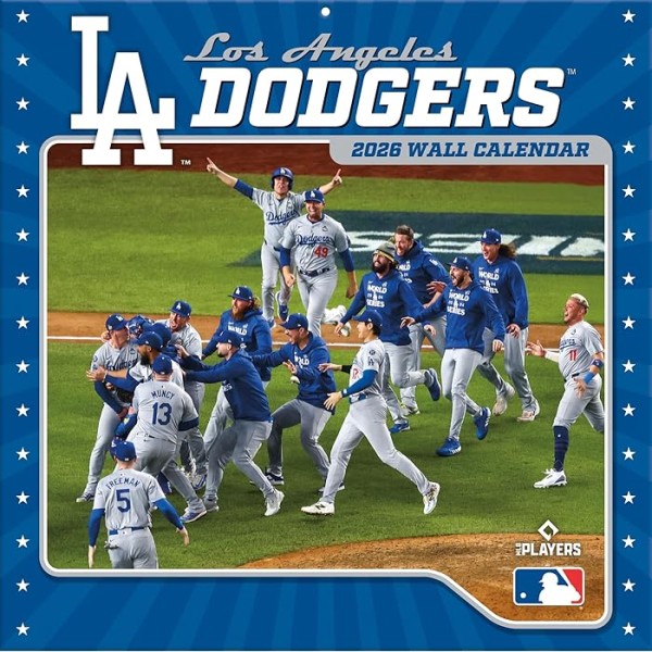 Los Angeles Dodgers 2026 12" x 12" 2026 Wall Calendar