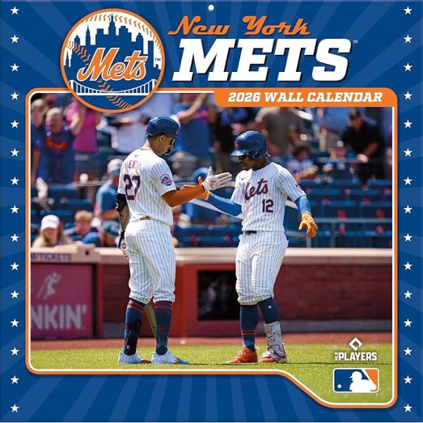 New York Mets 2026 12" x 12" 2026 Wall Calendar