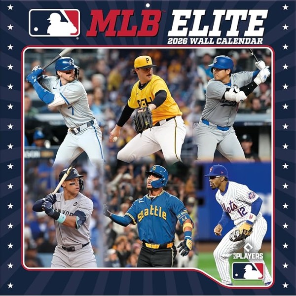MLB Elite 2026 12" x 12" 2026 Wall Calendar