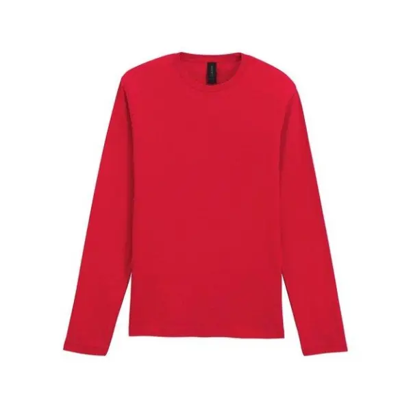 Langärmeliges T-Shirt Schwarz Rot