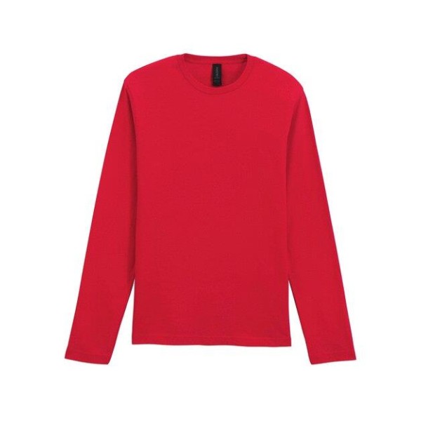 T-Shirt à manches longues Noir Rouge