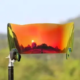 Pro Football Visera Roja Transparente