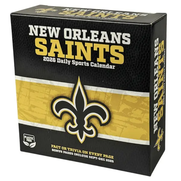 New Orleans Saints 2026 Box Calendar