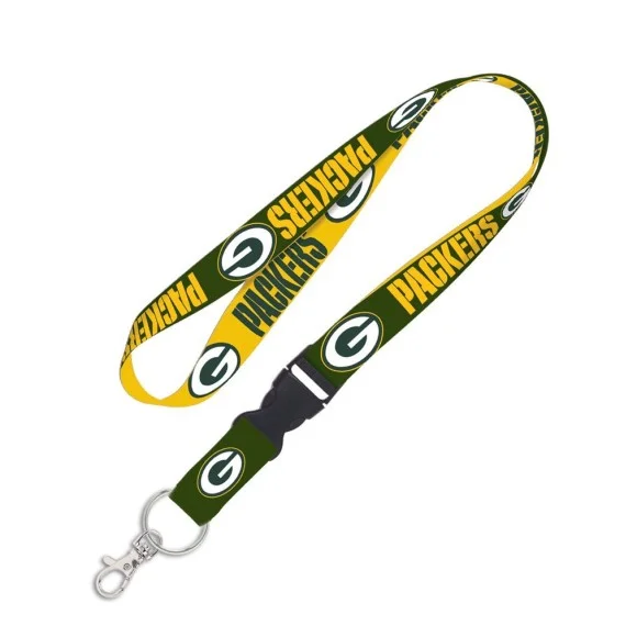 Green Bay Packers 1" Lanyard w/ Abnehmbare Schnalle