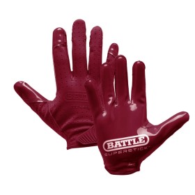 Battle Doom Speed Receiver Gloves Maroon