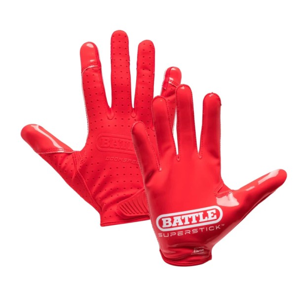 Battle Doom Speed Receiver Gloves Red