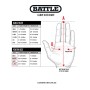 Battle Doom Speed Receiver Gloves Size Guide