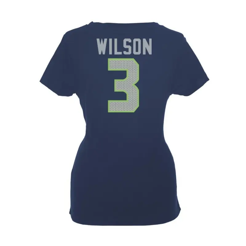 Seattle Seahawks Name And Number Ladies T Shirt