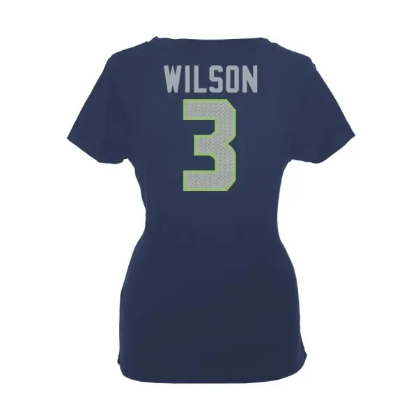 Seattle Seahawks Damen T-Shirt mit Name und Nummer