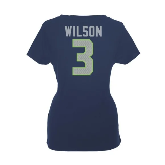 Seattle Seahawks Name And Number Ladies T-Shirt