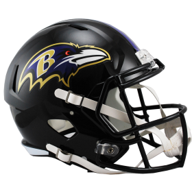 Casco Replica a Grandezza Naturale Riddell Speed dei Baltimore Ravens