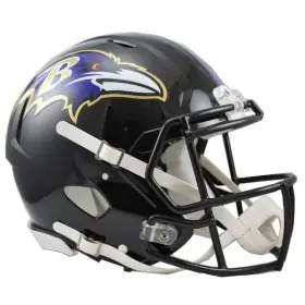 Casco Auténtico Riddell Revolution Speed de Tamaño Completo de los Baltimore Ravens