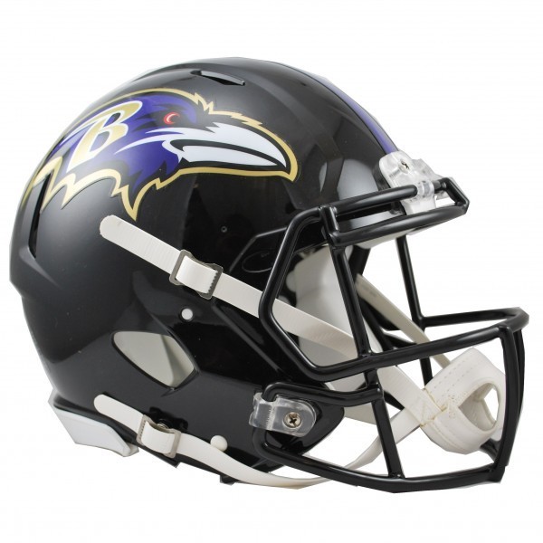 Baltimore Ravens Casco Autentico a Grandezza Naturale Riddell Revolution Speed
