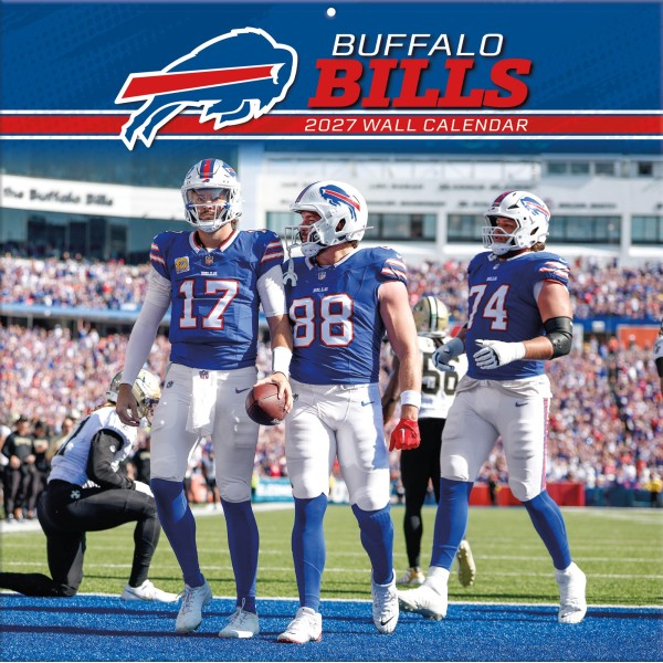 Buffalo Bills 12" x 12" 2027 Wall Calendar Front