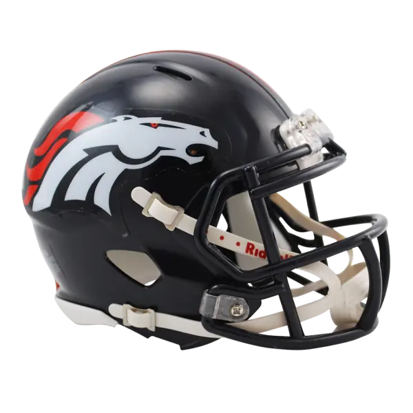 Casco Mini Réplica de Velocidad de los Denver Broncos